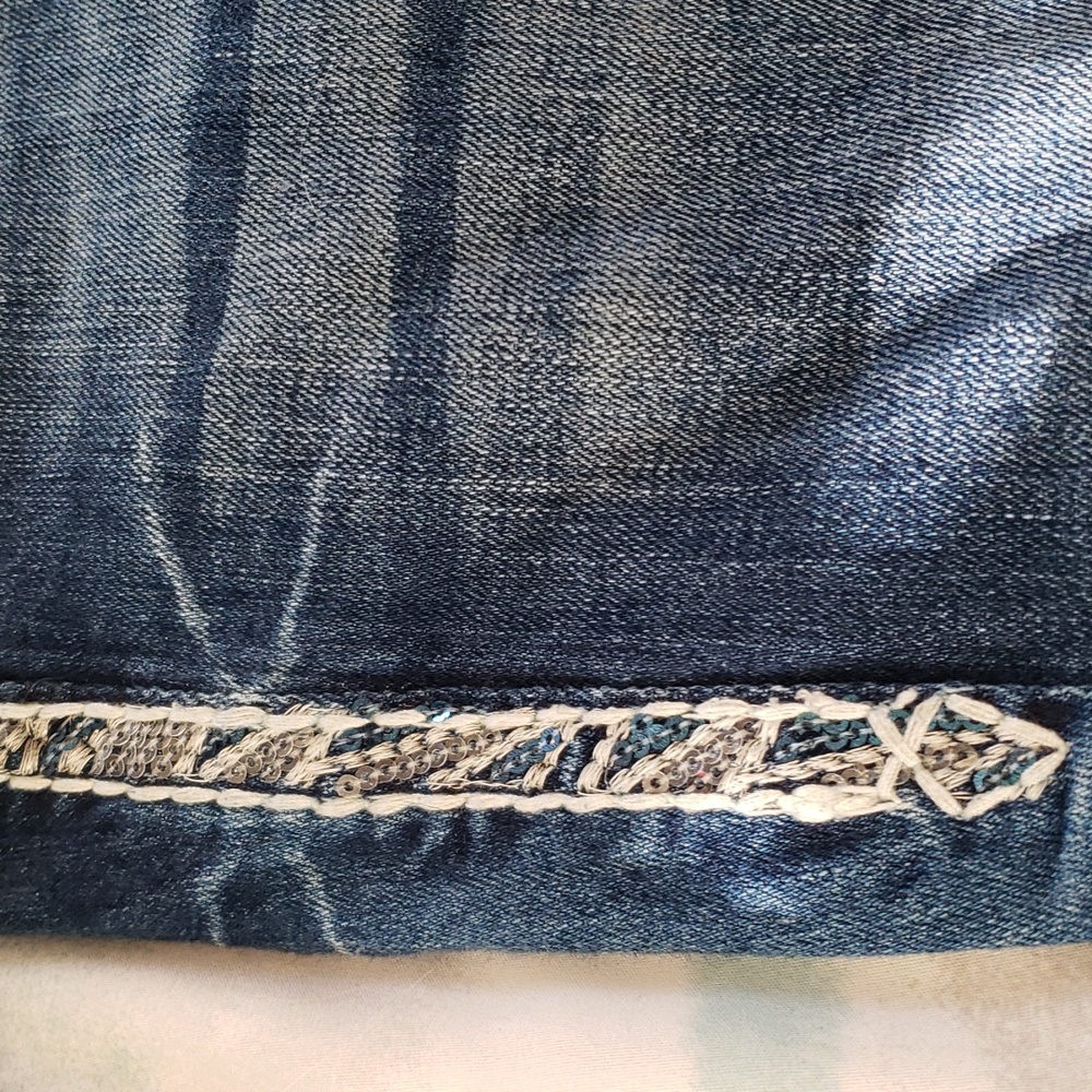 Rock Revival Ginger Easy Fit Jeans 28x30 Bootcut Thick Stitch Western Denim - Picture 5 of 16